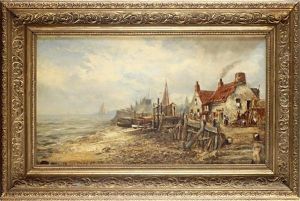 East Coast Village Scene by James Stark