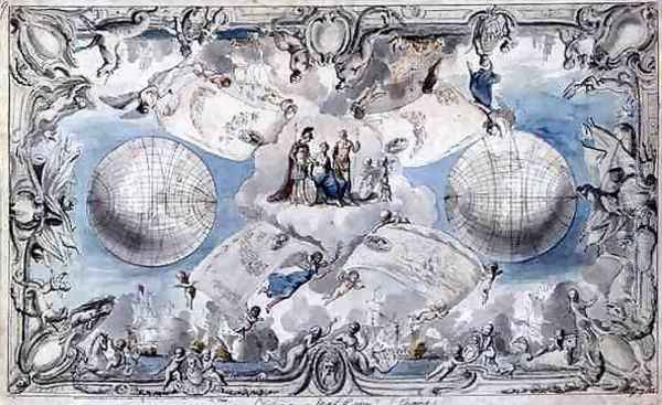 Design for a painted ceiling, 1758 - view 1