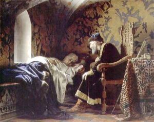 Tsar Ivan the Terrible Admiring Vasilia Melentevna, 1875 by Grigori Semenovich Sedov