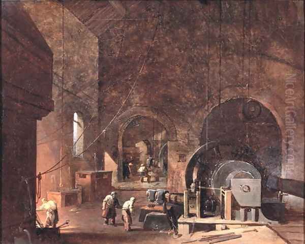 Interior of an Ironworks, c.1850-60 - view 1