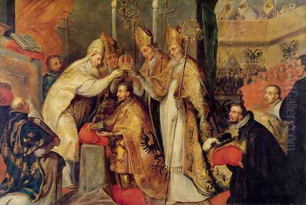 The Coronation of Charles V 1500-58 Holy Roman Emperor - view 1