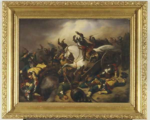 Battle Scene from the Thirty Years War, 1844 - view 1