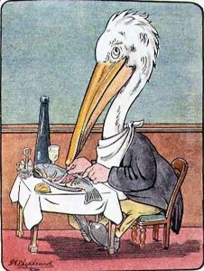 He hasnt got a Sole, from Bubbles in Birdland by Harold Simpson, pub. by Greening Co Ltd., 1908 by G.E. Shepheard