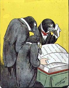 The Tale was so Sad, from Bubbles in Birdland by Harold Simpson, pub. by Greening Co Ltd., 1908 by G.E. Shepheard