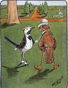 Why Not, said the Wagtail, from Bubbles in Birdland by Harold Simpson, pub. by Greening Co Ltd., 1908 by G.E. Shepheard
