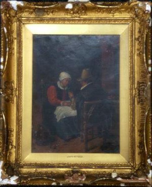 Two Figures In A Tavern - view 1
