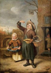 Arusok A "kocsma A Varjuhoz" Elott by Jan Steen