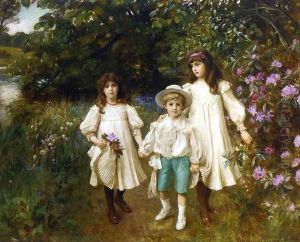 Meriel Cynthia and George Perkins by George Harcourt Sephton