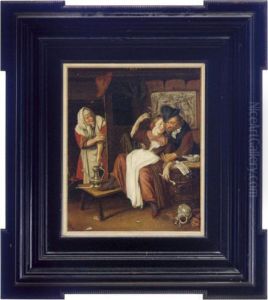 A Couple Merrymaking by Jan Steen