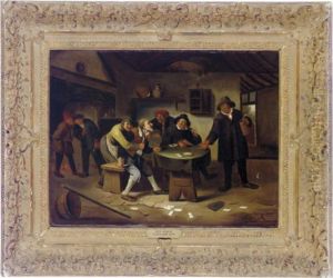 Cardplayers In A Tavern