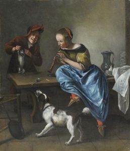 La Danse Du Chat by Jan Steen