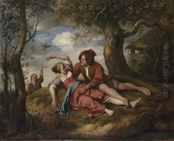 An Amorous Couple In A Landscape - view 1
