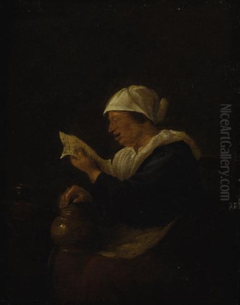 Portrait Of A Woman Reading - view 1