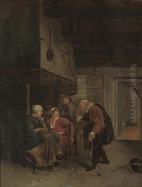 Peasants Drinking And Merrymaking In An Inn - view 1