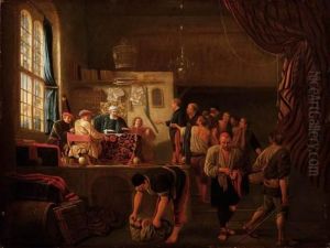 L'esattore (parabola Dei Servi Debitori? Matteo, 18, 23-35) by Jan Steen