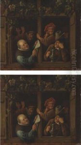 Property From The Estate Of Arthur Wiederkehr
The Rhetoricians At A Window by Jan Steen