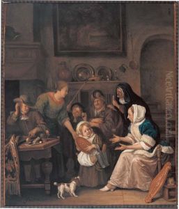 The Feast Of Saint Nicholas by Jan Steen