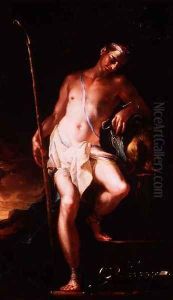 David with the head of Goliath, 1675 by Johann Kaspar Sing
