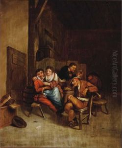 Interior Of A Tavern by Jan Steen