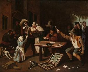 An Argument Over A Card Game by Jan Steen