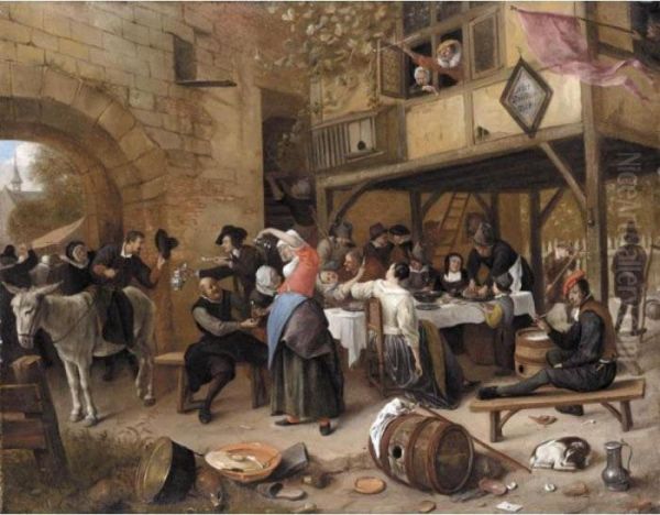 A Feast Of The Chamber Of Rhetoricians Near A Town-gate - view 1