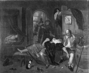 Figures In An Interior by Jan Steen