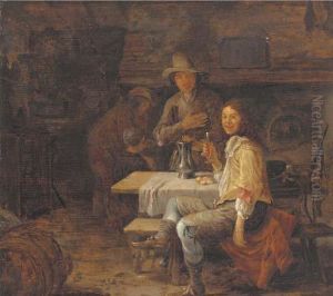 A Gentleman Drinking In A Country Inn by Jan Steen