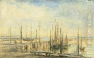 Yachts In A Basin by Philip Wilson Steer