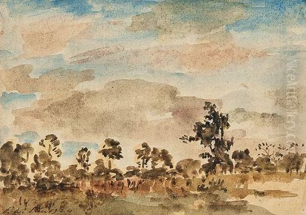 Landscape Study With Trees - view 1