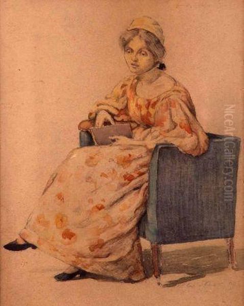 Study Of A Seated Lady - view 1
