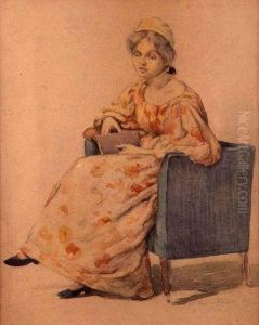 Study Of A Seated Lady Study Of A Seated Lady