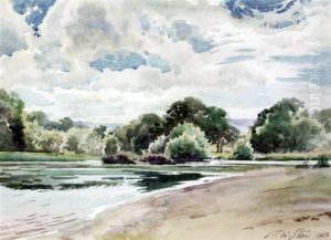 River Landscape by Philip Wilson Steer