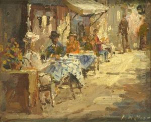 Outside The Cafe by Philip Wilson Steer