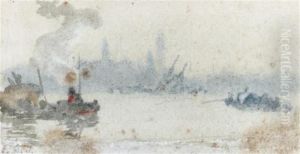 Shipping In The Port Of London by Philip Wilson Steer