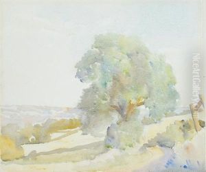 Landscape Withtree by Philip Wilson Steer