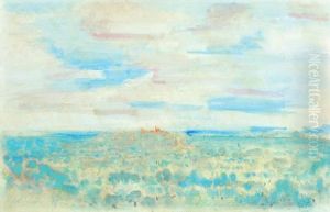 Distant View Of Bridgnorth by Philip Wilson Steer