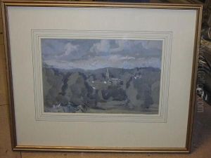 A Rural Church Surrounded By Woodland by Philip Wilson Steer
