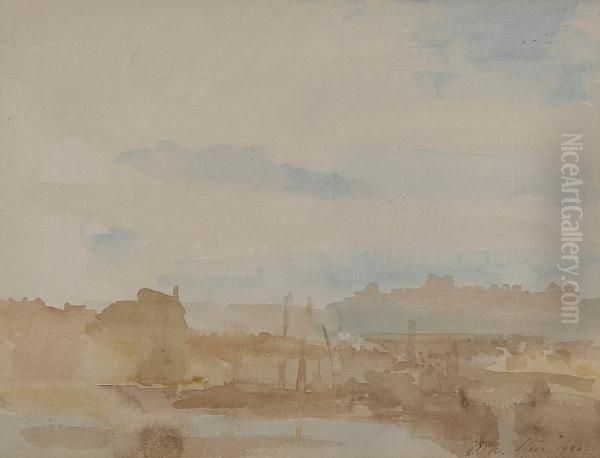 Dover Docks At Sunset - view 1
