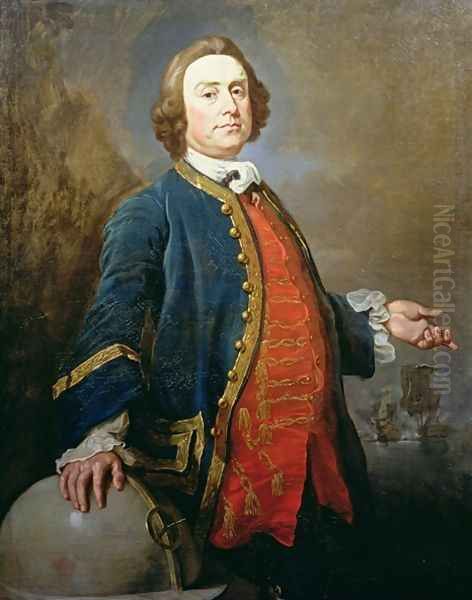 Portrait of Commodore George Hookey Walker d. 1777 privateer, c.1760 - view 1