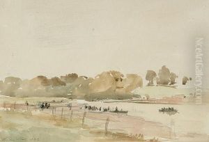 Boats On The Estuary by Philip Wilson Steer