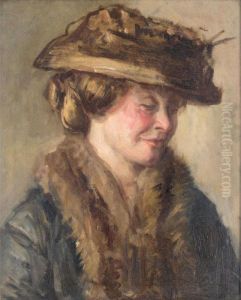 Portrait Of Alice Rothenstein (nee Knewstub) by Philip Wilson Steer