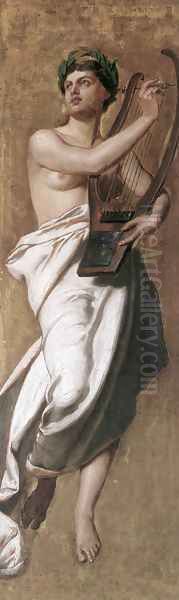 Allegorical Female Figure with Lute - view 1