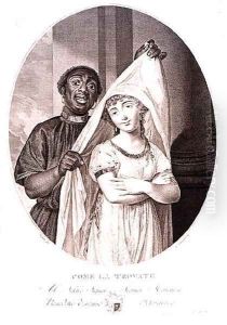 As You Find Her, engraved by G. Lancon, c.1840 by Louis Marie Sicard