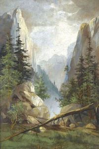 Steile Berglandschaft Mit Tannen