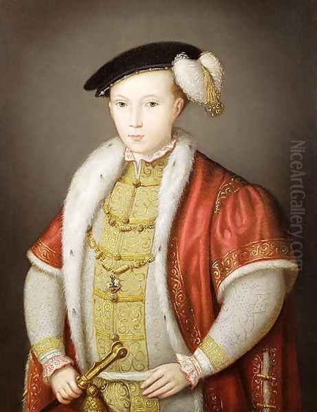 Edward VI with the chain of the Order of the Garter, after the portrait in the Collection of H.M. Queen Elizabeth II, c.1600 - view 1