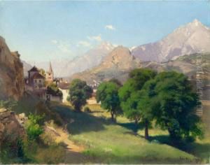 Bramois (wallis) by Johann Gottfried Steffan