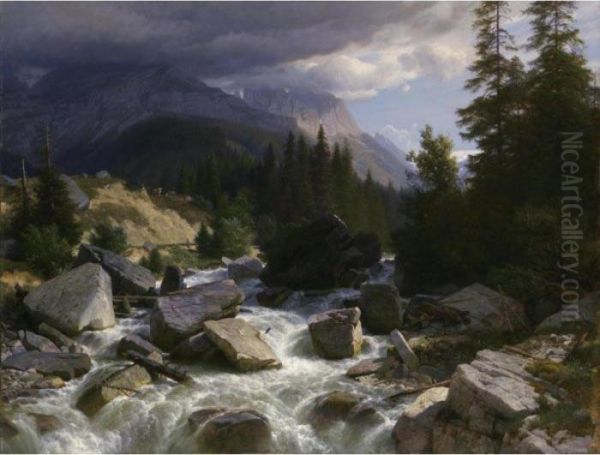 On The Way To Rosenlaui (bernese Oberland) - view 1