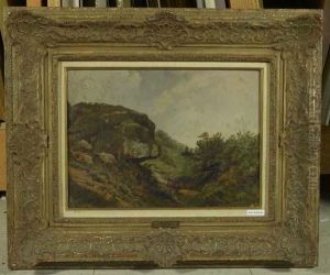 Landschaft Mit Felsen. by Johann Gottfried Steffan