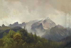 Mountain Landscape by Johann Gottfried Steffan