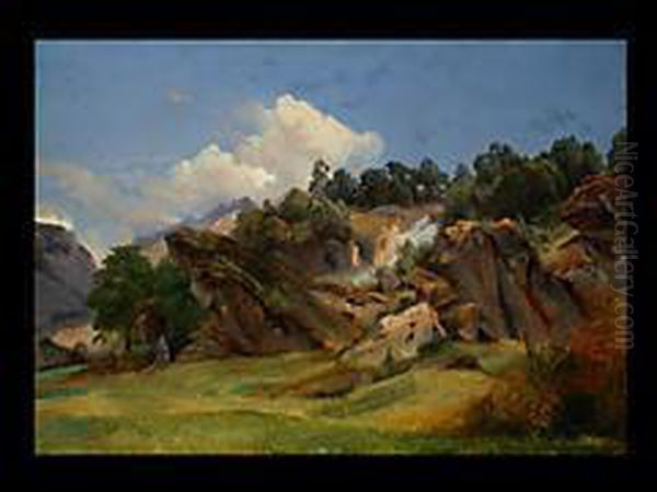Felsen Und Wasserfall - view 1
